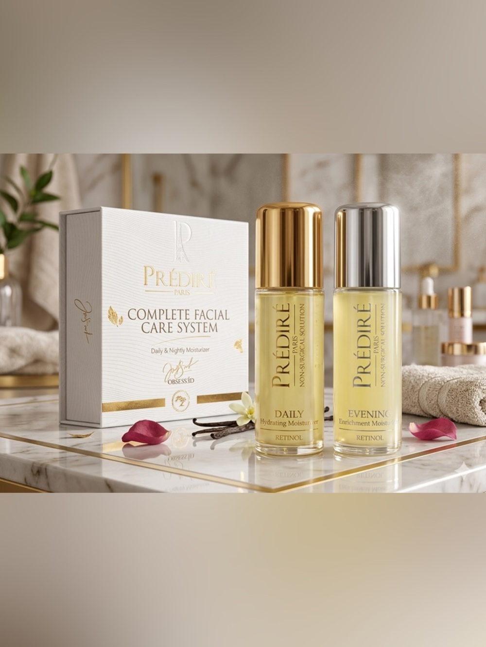 Predire Daily Moisturizer & Nightly Retinol Moisturizer Serum Set ~ $500 Retail